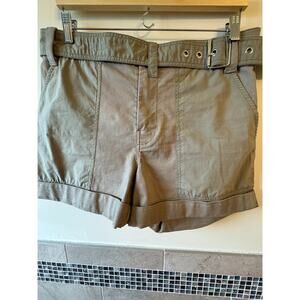 PSWL by Proenza Schouler Cotton Blend Khaki Safari Shorts SZ 10
